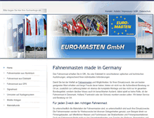 Tablet Screenshot of euromasten.de